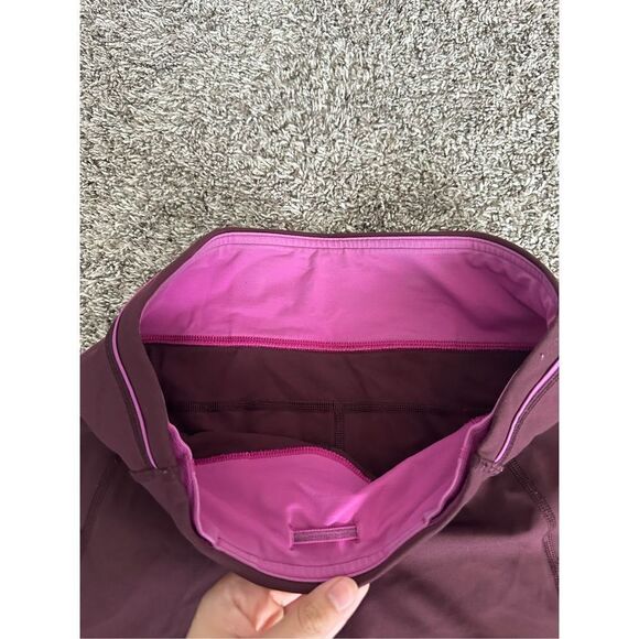 Lululemon Pace Oueen
Tight-Bordeaux Drama Workout Athletic 
Leggings Maroon 6 - Picture 9 of 9